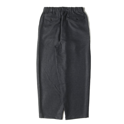 24AW コクーンフィット ウール ワイド イージー スラックス パンツ (2/32 WOOL SOFT FLANNEL COCOON WIDE EASY PANTS M24D11PT01C)