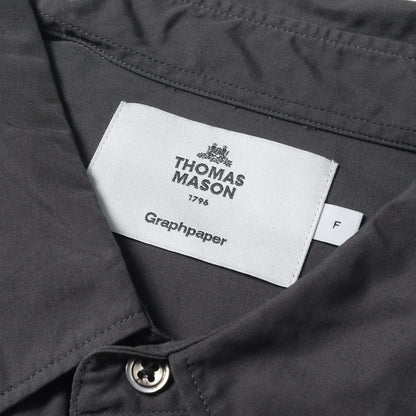 × THOMAS MASON タイプライター ドレス シャツ (THOMAS MASON for GP Oversized Regular Collar Shirt GM212-50227)