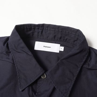 オーバーサイズ ブロード シャツ (Broad l/s oversized regular collar shirt GM201-50093B)