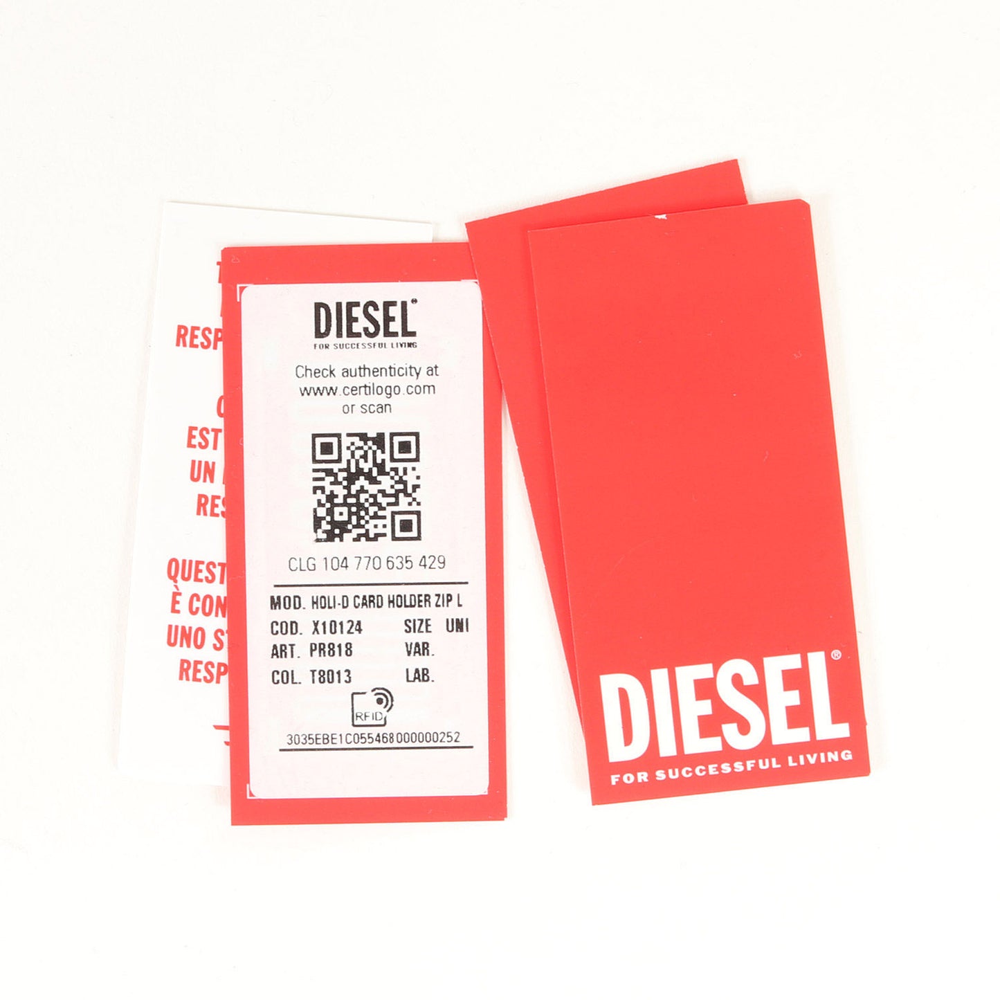 コインポケット付き レザー カードケース (HOLI-D CARD HOLDER ZIP L X10124 PR818)