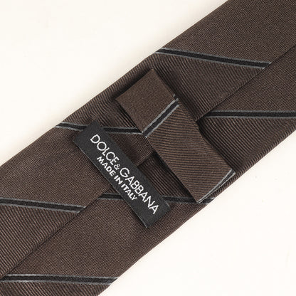 シルク レジメンタル ネクタイ / ナロータイ