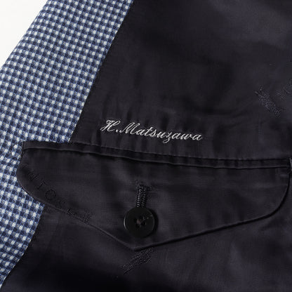 ギンガムチェック スーパー120S ウール 2B テーラード ジャケット (G1D31-305) / MADE IN JAPAN