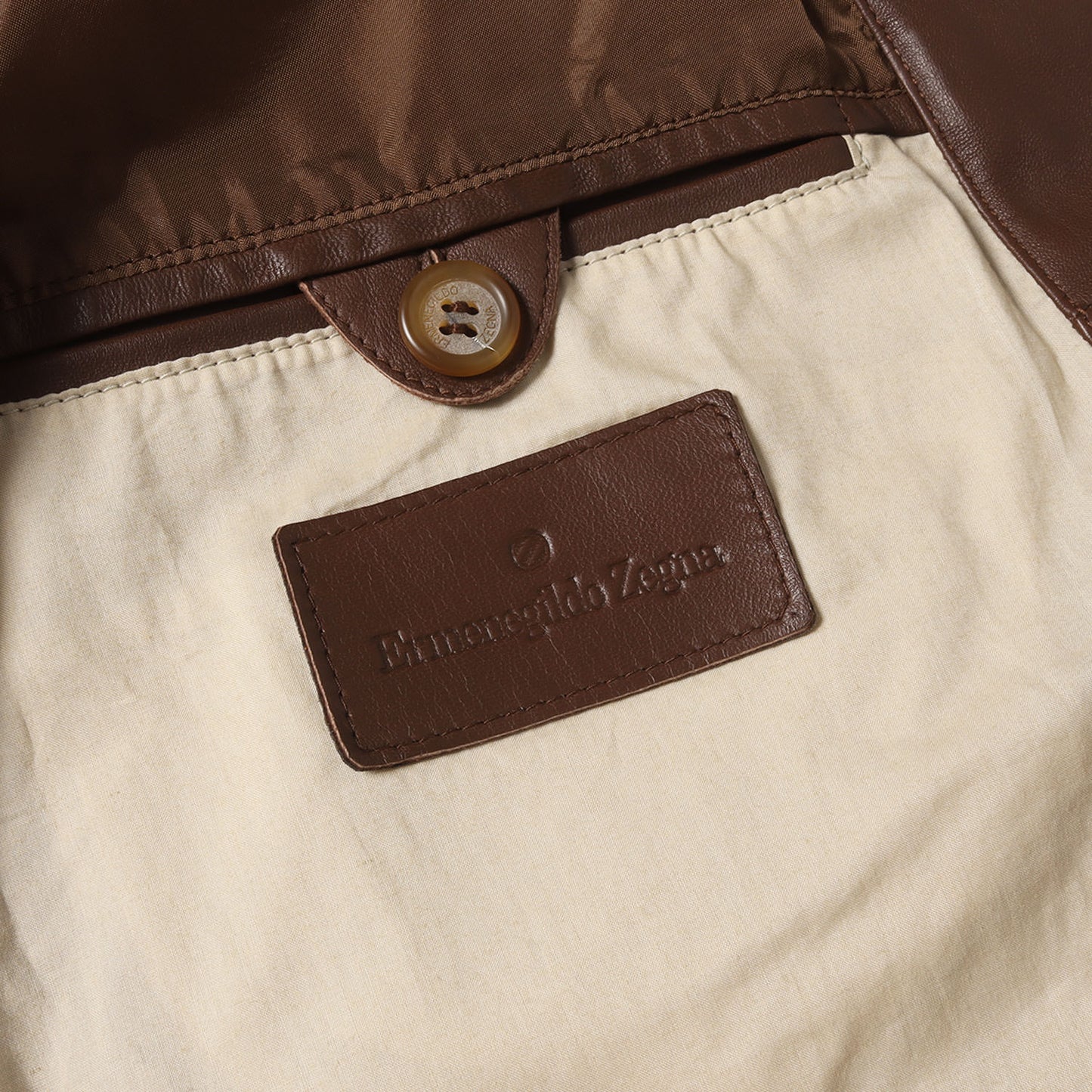 レザー ダブルジップ ジャケット / MADE IN ITALY