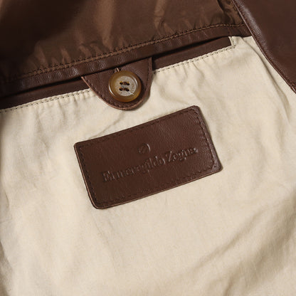 レザー ダブルジップ ジャケット / MADE IN ITALY