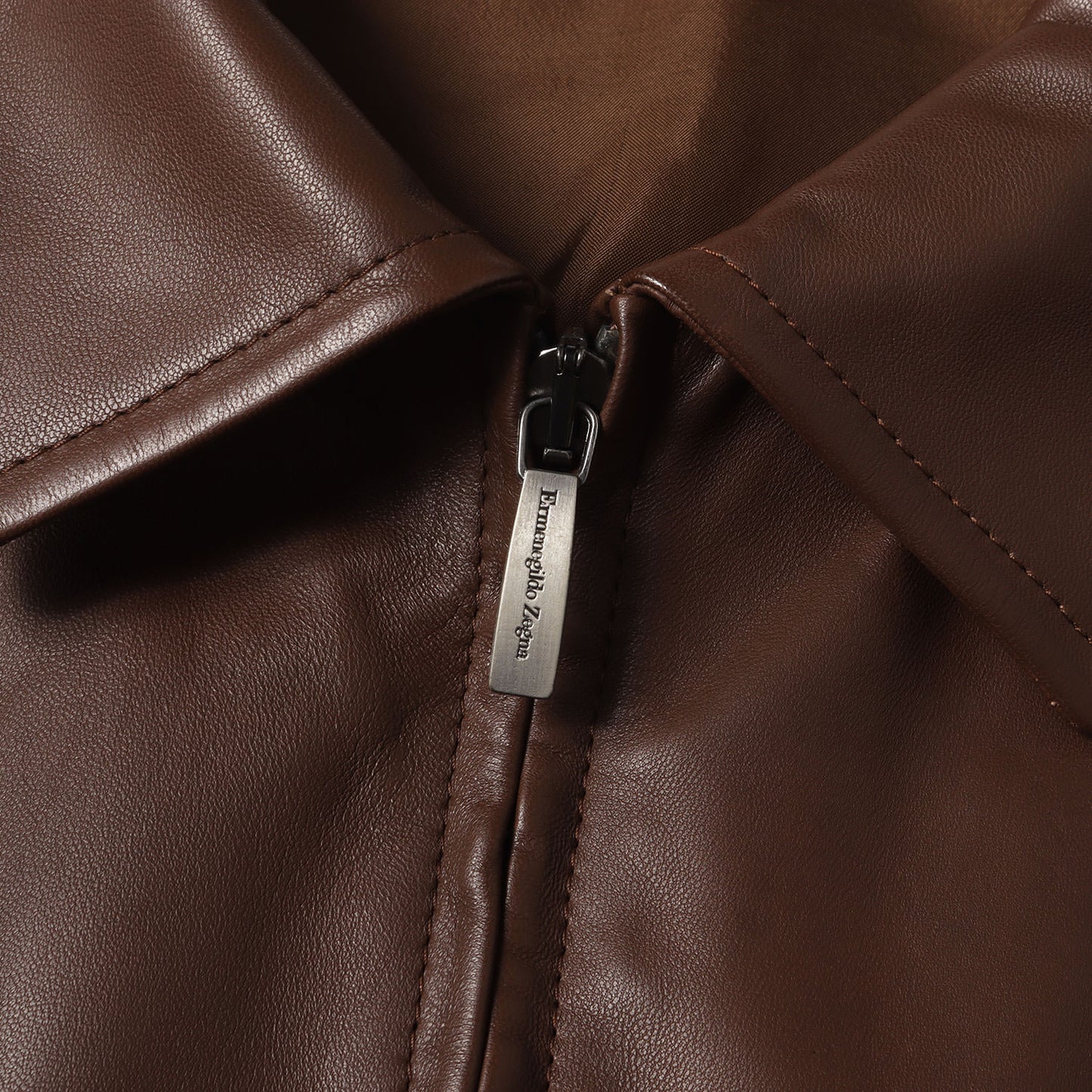 レザー ダブルジップ ジャケット / MADE IN ITALY