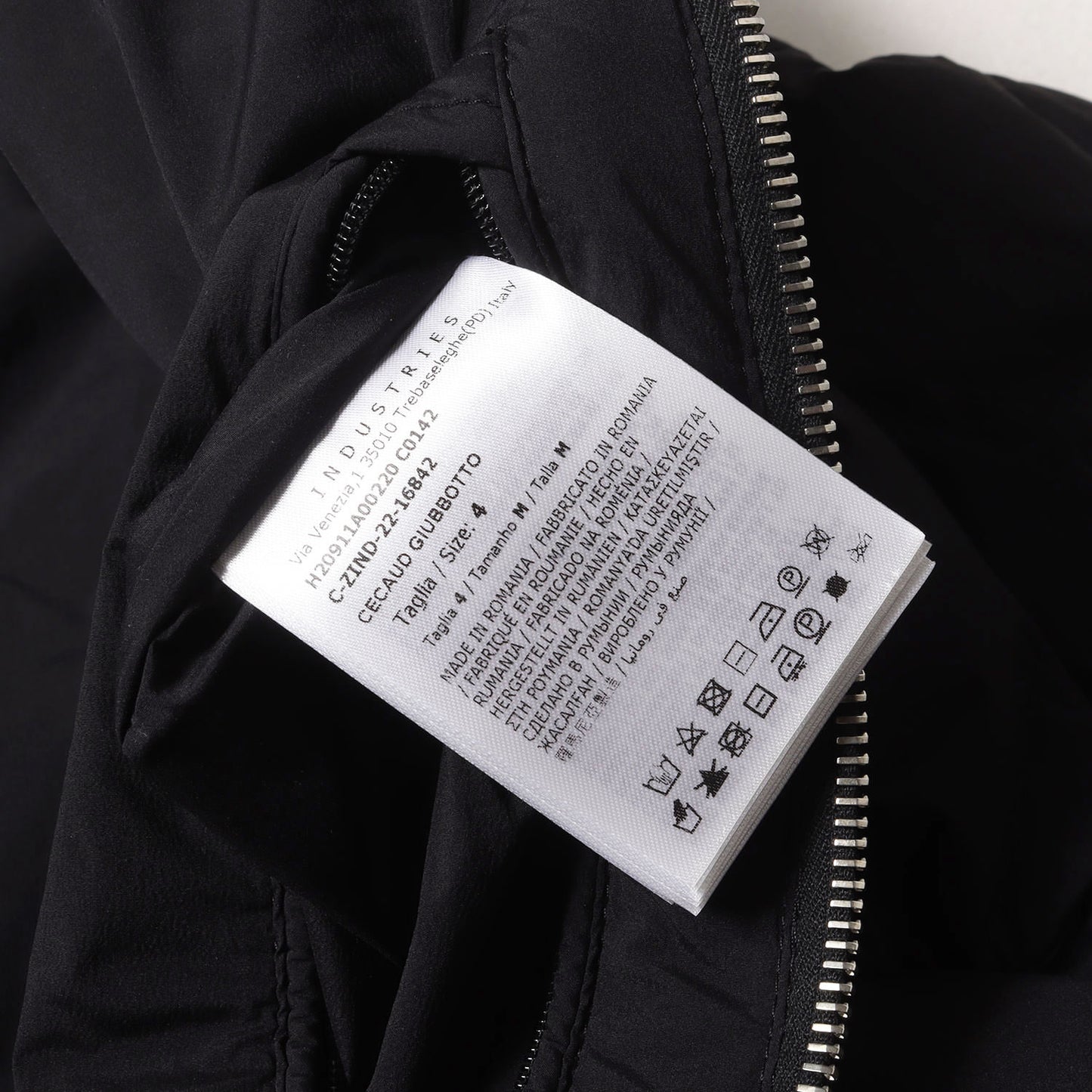 22AW フード付き ダイヤキルトヨーク ストレッチナイロン ダウンジャケット (CECAUD GIUBBOTTO H20911A00220 C0142)