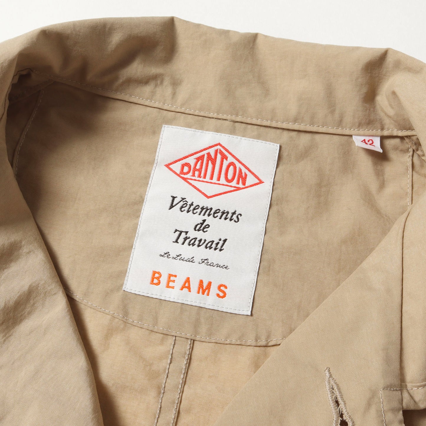 × BEAMS 別注 ラウンドカラー ナイロン カバーオール (JD-8971 NTF) / MADE IN JAPAN