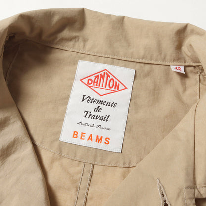 × BEAMS 別注 ラウンドカラー ナイロン カバーオール (JD-8971 NTF) / MADE IN JAPAN