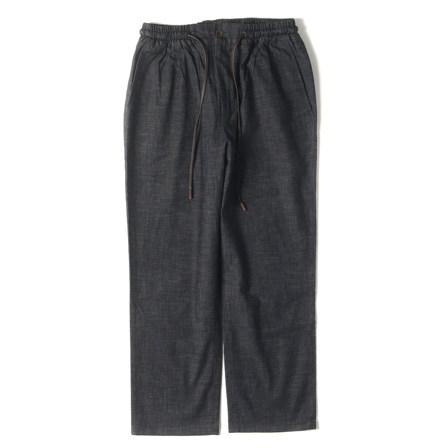 ワンタック ストレッチ シャンブレー イージー トラウザー スラックス パンツ (DEVON SPORT TROUSER R57-1) / ジッパーフライ MADE IN ITALY