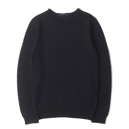 ハイゲージ カシミヤ混 ウール Vネック ニット (K130 WCM007)