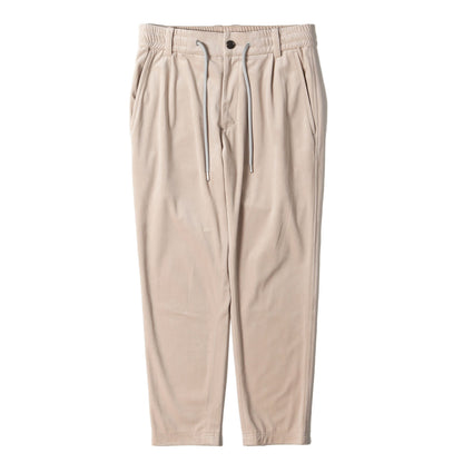 21AW ワンタック ベルベット イージー パンツ (STRETCH VELVET SWING EASY PANTS P276 PET099)