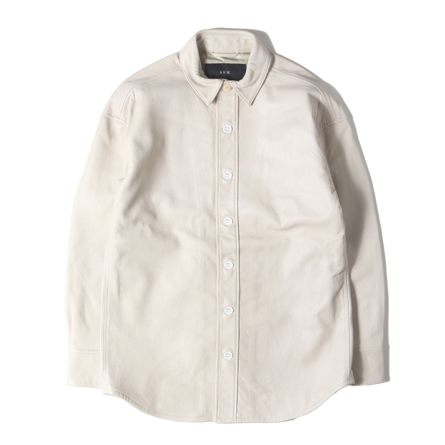 23AW シュリンク シープレザー シャツ (SHRINK SHEEP DROP SHOULDER P-ARMY SHIRTS B460 LMB044)