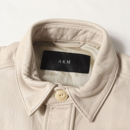 23AW シュリンク シープレザー シャツ (SHRINK SHEEP DROP SHOULDER P-ARMY SHIRTS B460 LMB044)