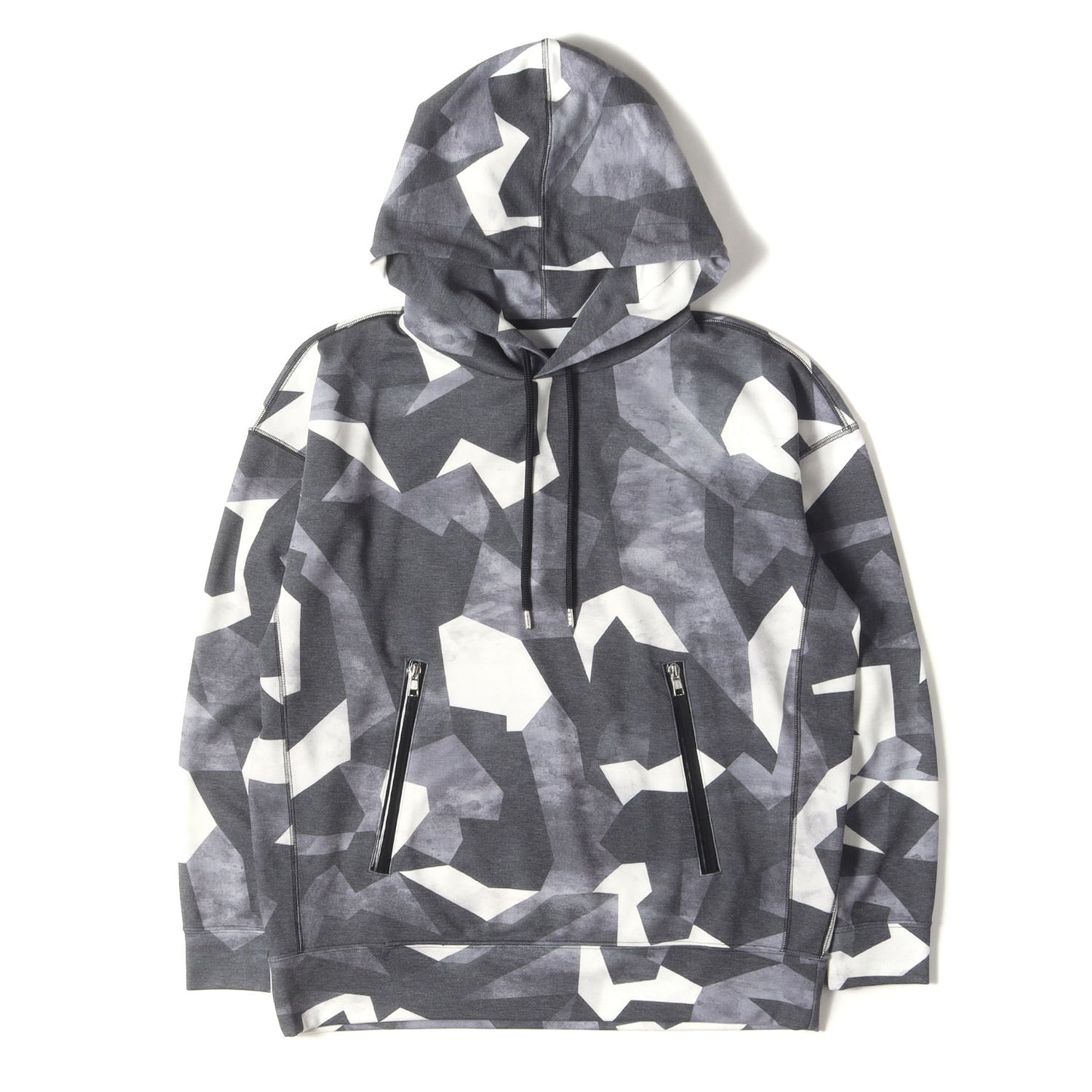 24SS ジオメトリック ジャージー パーカー (MVS VOLTEX PONT CAMO RELAX PULLOVER ZIP POCKET PARKA B479 PER036)
