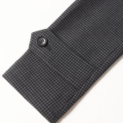 23SS ハウンドトゥース ストレッチ フーデッド コート (DOBBY STRETCH WRAP HOODED COAT C081 PER026)