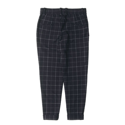 ウインドウペン チェック ワンタック ストレッチ ポリレーヨン イージー パンツ (WINDOW PEN MONALUCE SWING EASY PANTS P304 PER023)