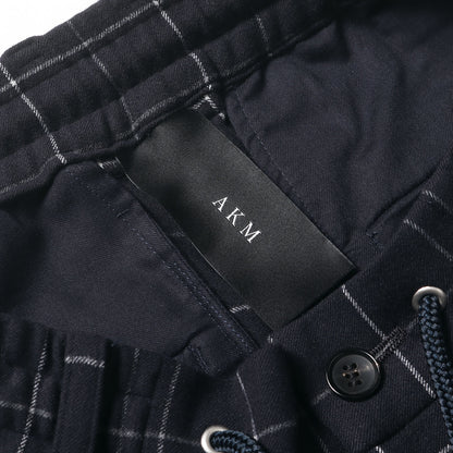 ウインドウペン チェック ワンタック ストレッチ ポリレーヨン イージー パンツ (WINDOW PEN MONALUCE SWING EASY PANTS P304 PER023)