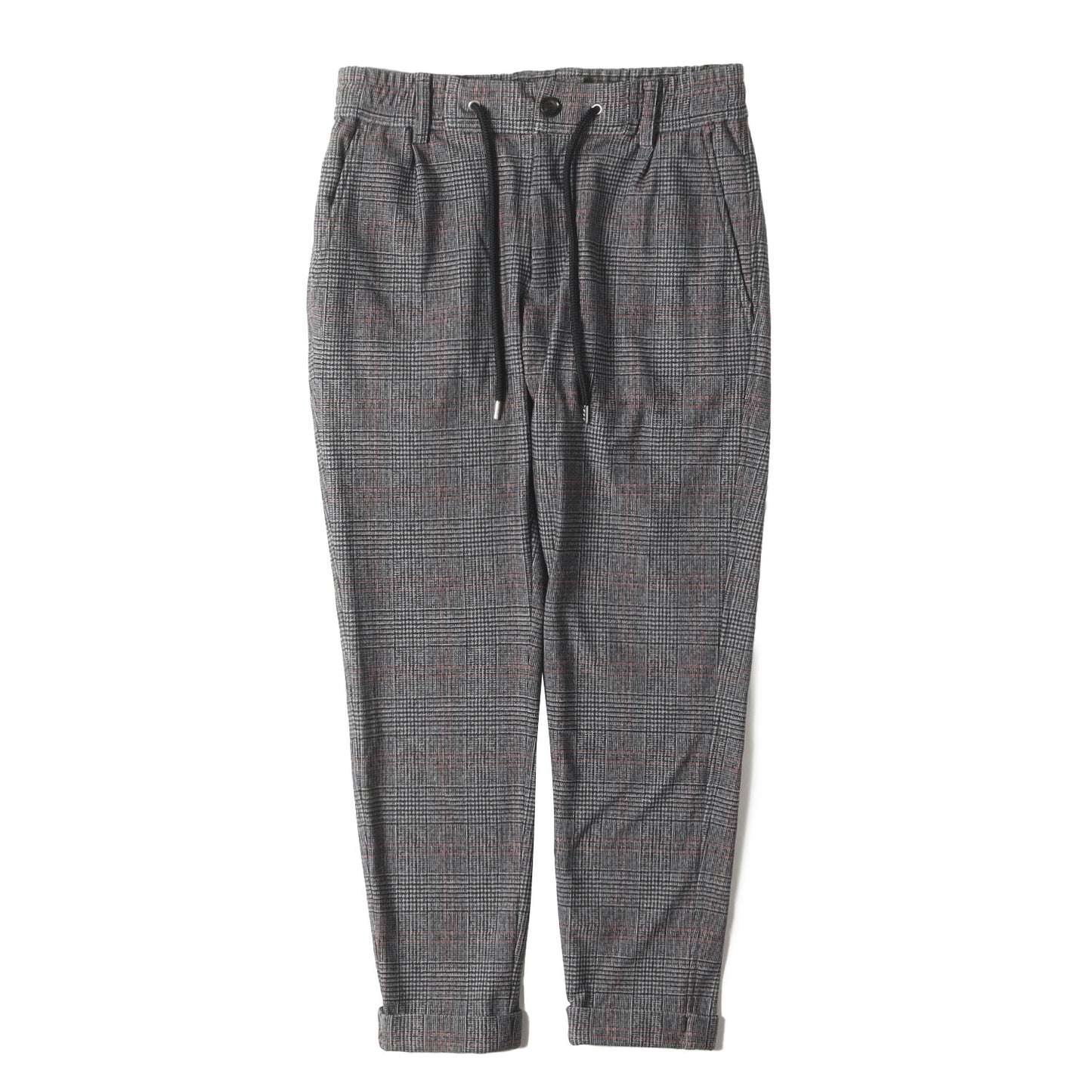 ガンクラブチェック ワンタック ストレッチ ジャージー イージー パンツ (DUAL WARM BARE PONTI SWING EASY PANTS P277 NLU026)