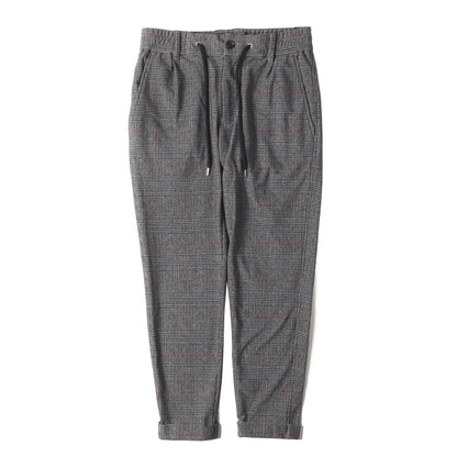 ガンクラブチェック ワンタック ストレッチ ジャージー イージー パンツ (DUAL WARM BARE PONTI SWING EASY PANTS P277 NLU026)