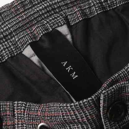 ガンクラブチェック ワンタック ストレッチ ジャージー イージー パンツ (DUAL WARM BARE PONTI SWING EASY PANTS P277 NLU026)