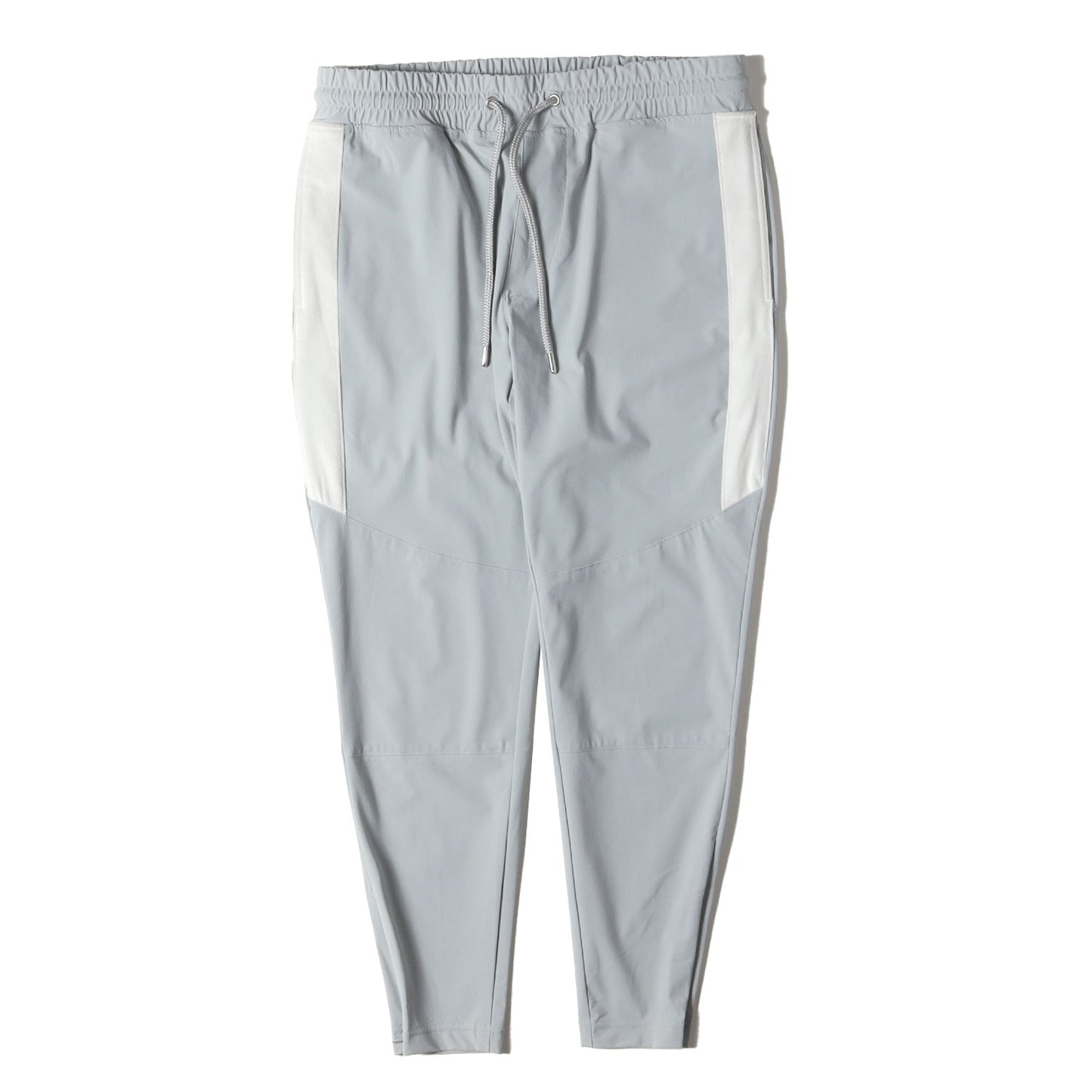 23SS サイドベロアライン 裾ジップ ストレッチ アイスナイロン イージー パンツ (TM ICE NYLON BIKER SKINNY P312 NLU031)