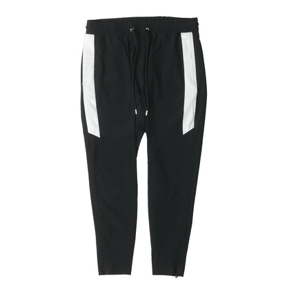 23SS サイドベロアライン 裾ジップ ストレッチ アイスナイロン イージー パンツ (TM ICE NYLON BIKER SKINNY P312 NLU031)