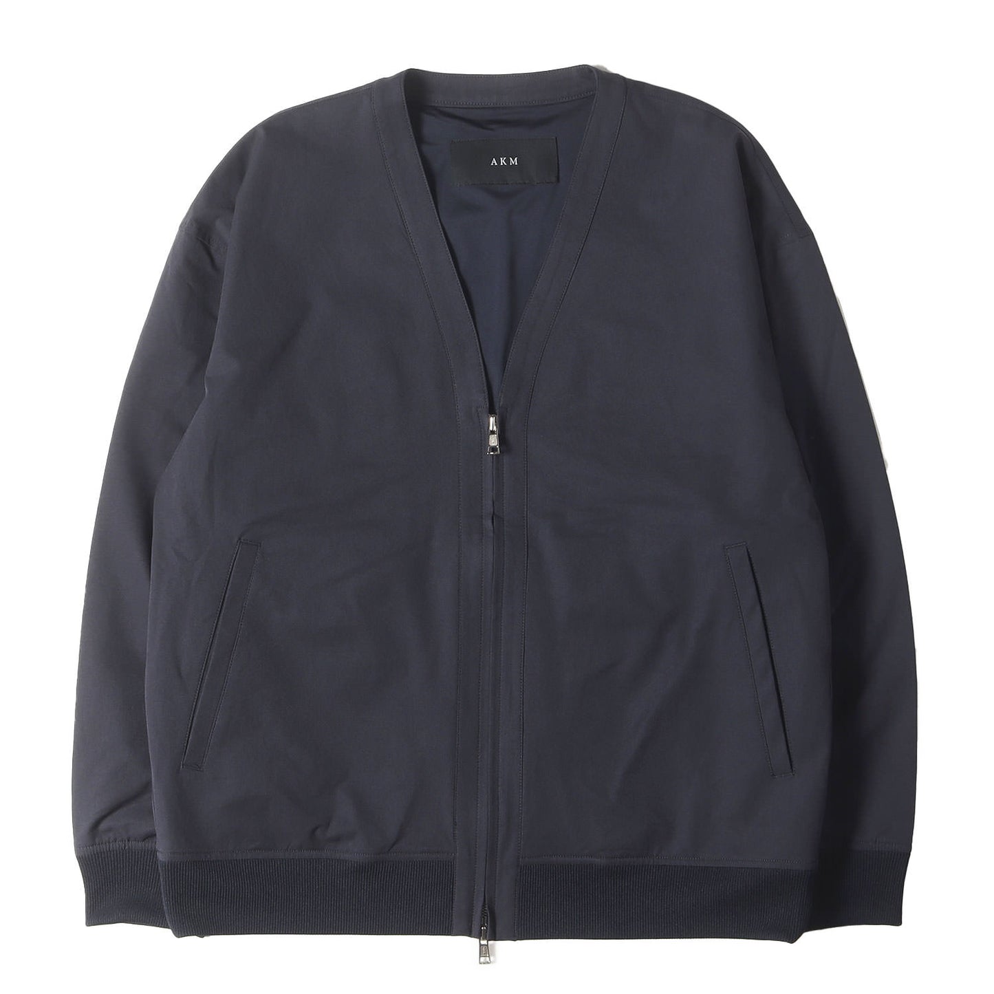 24SS ポプリン Vネック ジップ カーディガン (POLYESTER POPLIN DROP ZIP CARDIGAN B476 PET153)