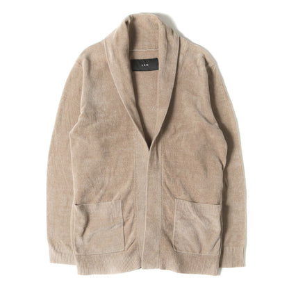 ボタンレス ソフト パイル ショールカラー カーディガン (K190 CNY021)