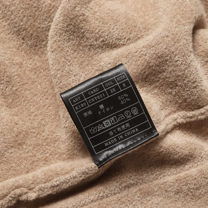 ボタンレス ソフト パイル ショールカラー カーディガン (K190 CNY021)