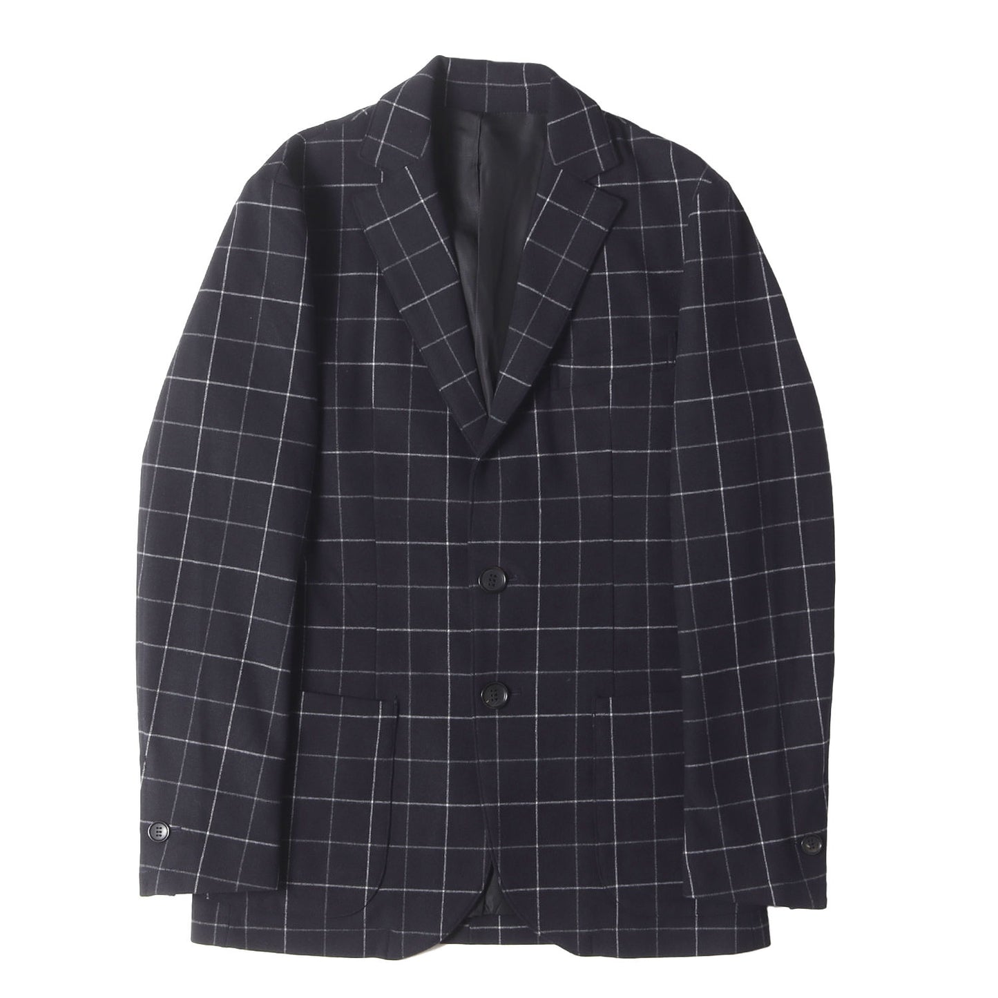 22AW チョークチェック 2B テーラード (WINDOW PEN MONALUCE SWING EASY JACKET B437 PER023)