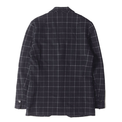 22AW チョークチェック 2B テーラード (WINDOW PEN MONALUCE SWING EASY JACKET B437 PER023)