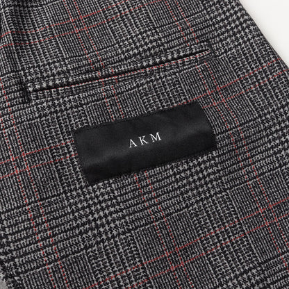 21AW グレンチェック ストレッチ ジャージー 2B テーラード ジャケット (HEAT PERFORMER GLEN CHECK SWING EASY JACKET B403 NLU026)