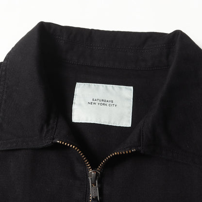 25SS ウォッシュ 製品染め加工 サテン ダブルジップ ブルゾン (Harrison G-Dyed Blouson BBL15020)