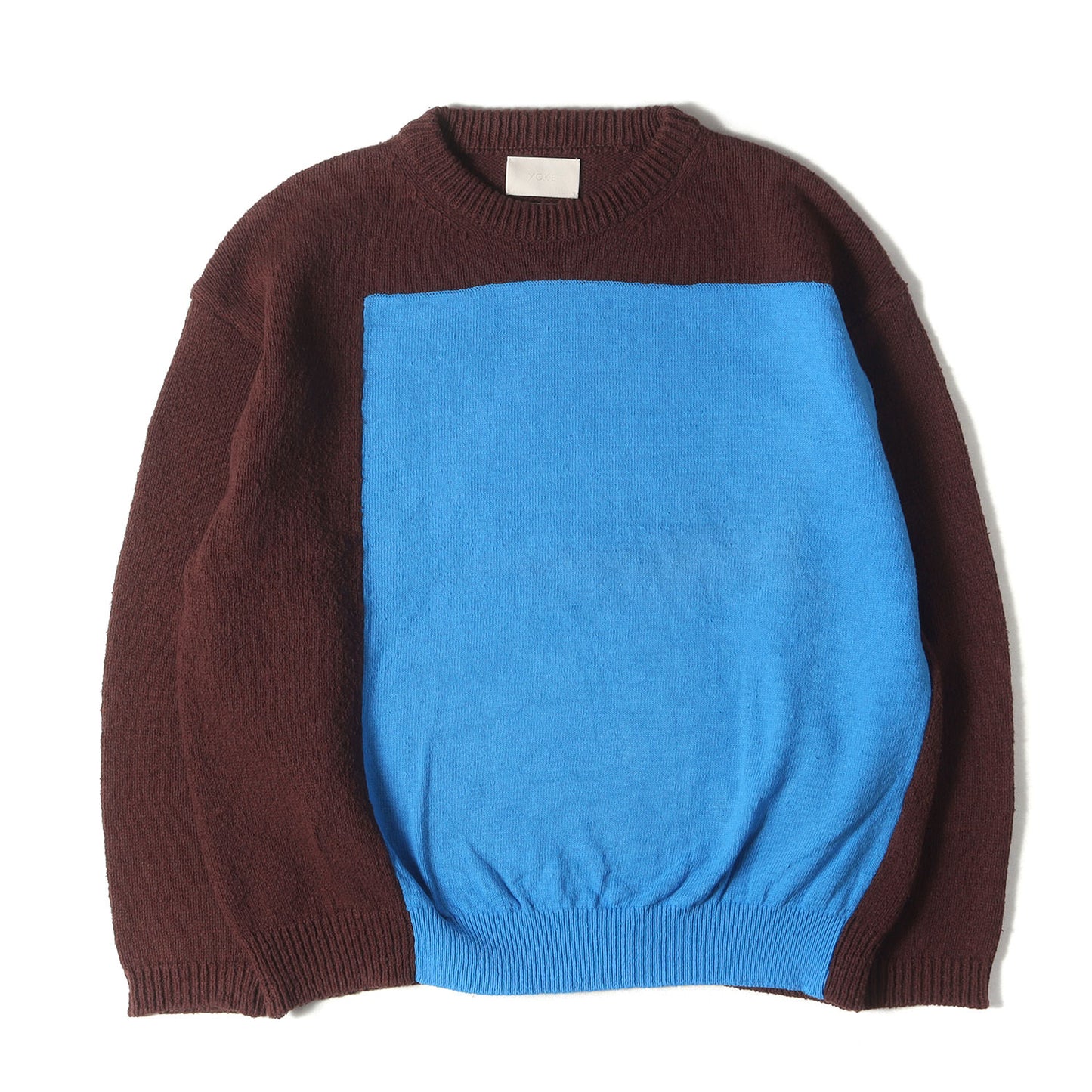 24SS クルーネック コットン ニット セーター (INTARSIA CREWNECK SWEATER YK24SS0701S)