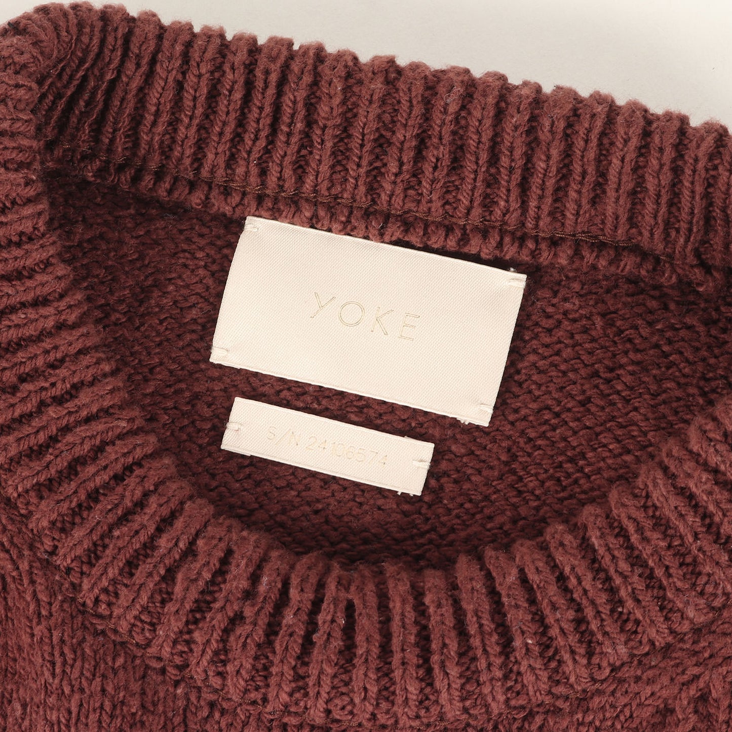24SS クルーネック コットン ニット セーター (INTARSIA CREWNECK SWEATER YK24SS0701S)