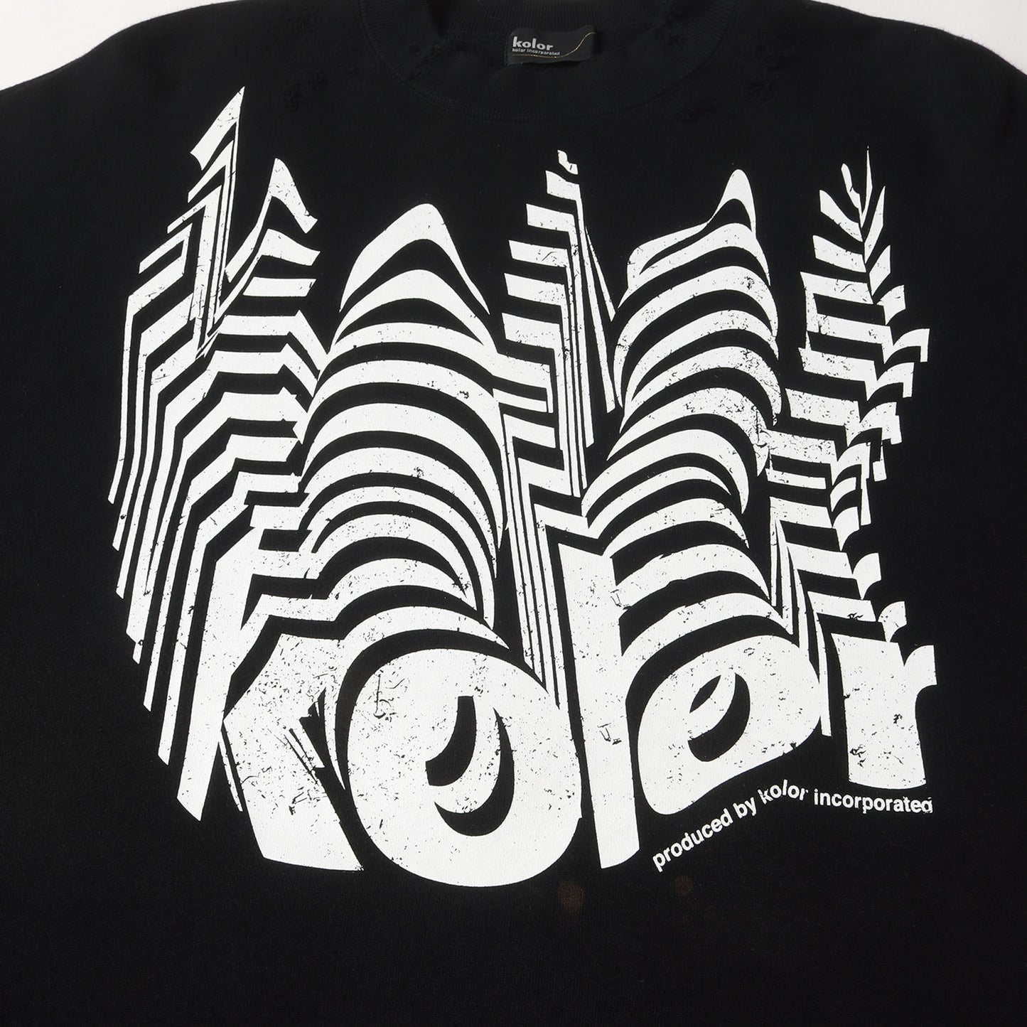 ダメージ加工 グラフィック ロゴ スウェット (21WCM-SAMPLE) / 裏起毛 SAMPLE