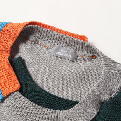 23SS ドッキング ポリコットン ハイゲージ ニット (23SBM-N02331) / BEACON