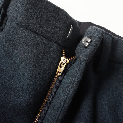 裾ジップ ターンアップヘム グラデーション スラックス パンツ