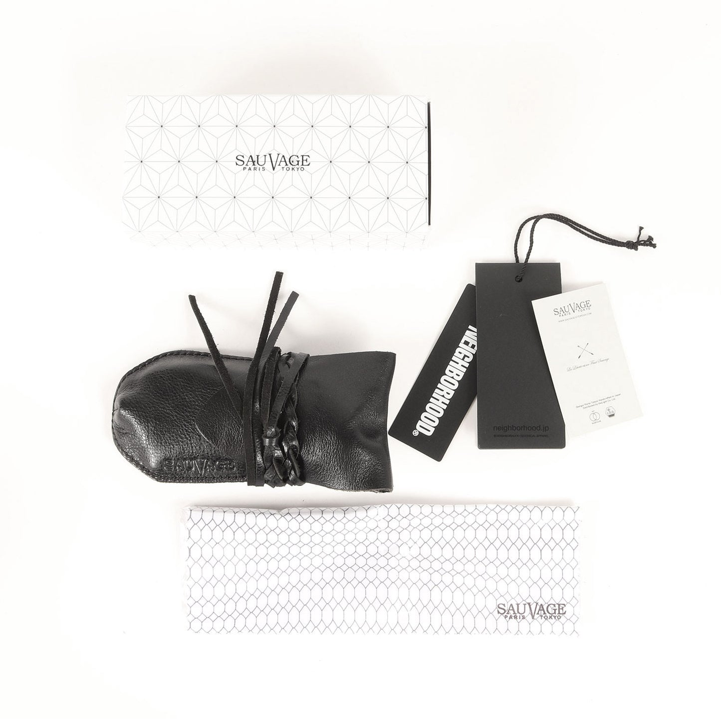 24AW × NEIGHBORHOOD ウェリントン シェイプ サングラス (NH X SAUVAGE REPUBLIQUE 242LISGN-EW01)