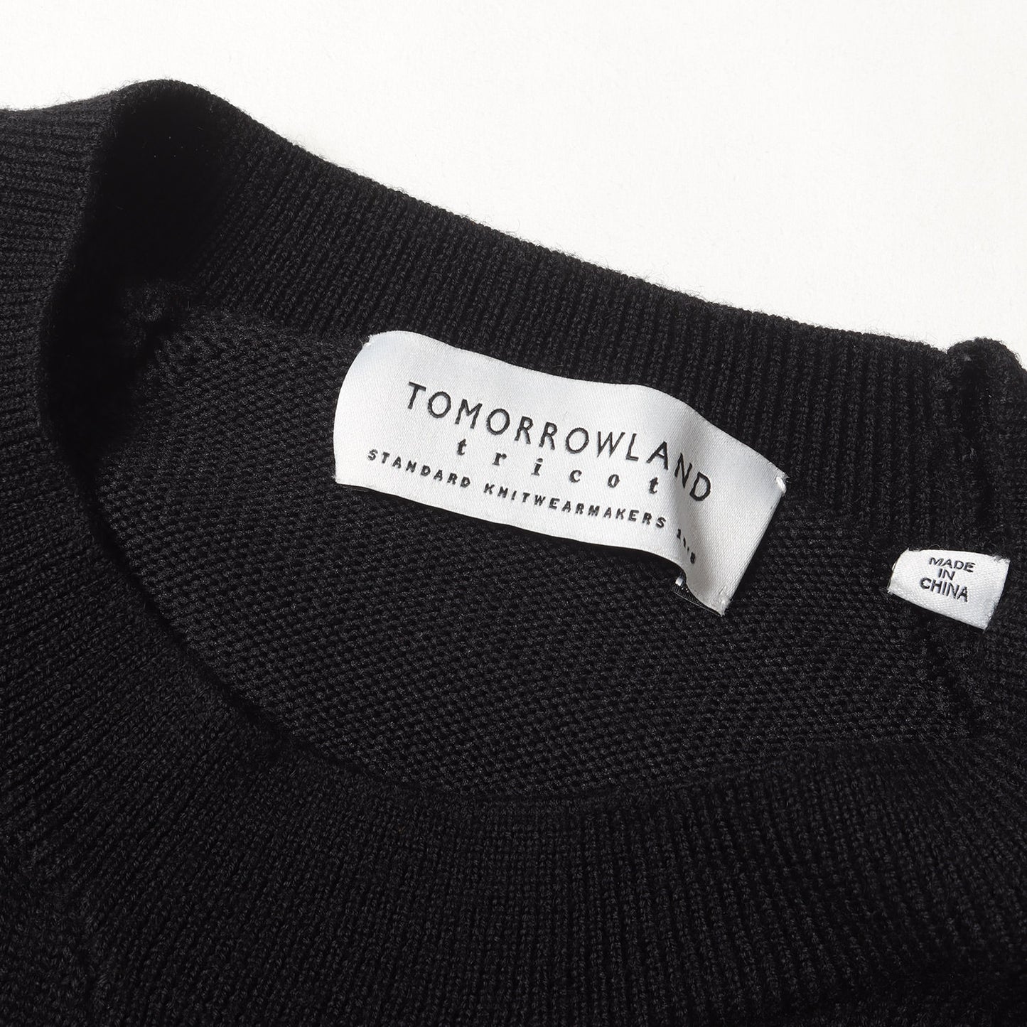 モックネック ハイゲージ ポリウール ニット (63-02-54-02705) / tricot