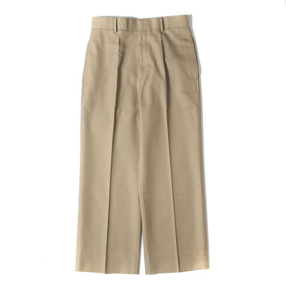 ストレート ワイド コットンウール チノパンツ (STRIGHT WIDE PANTS 1214-177-8445) / H BEAUTY&YOUTH