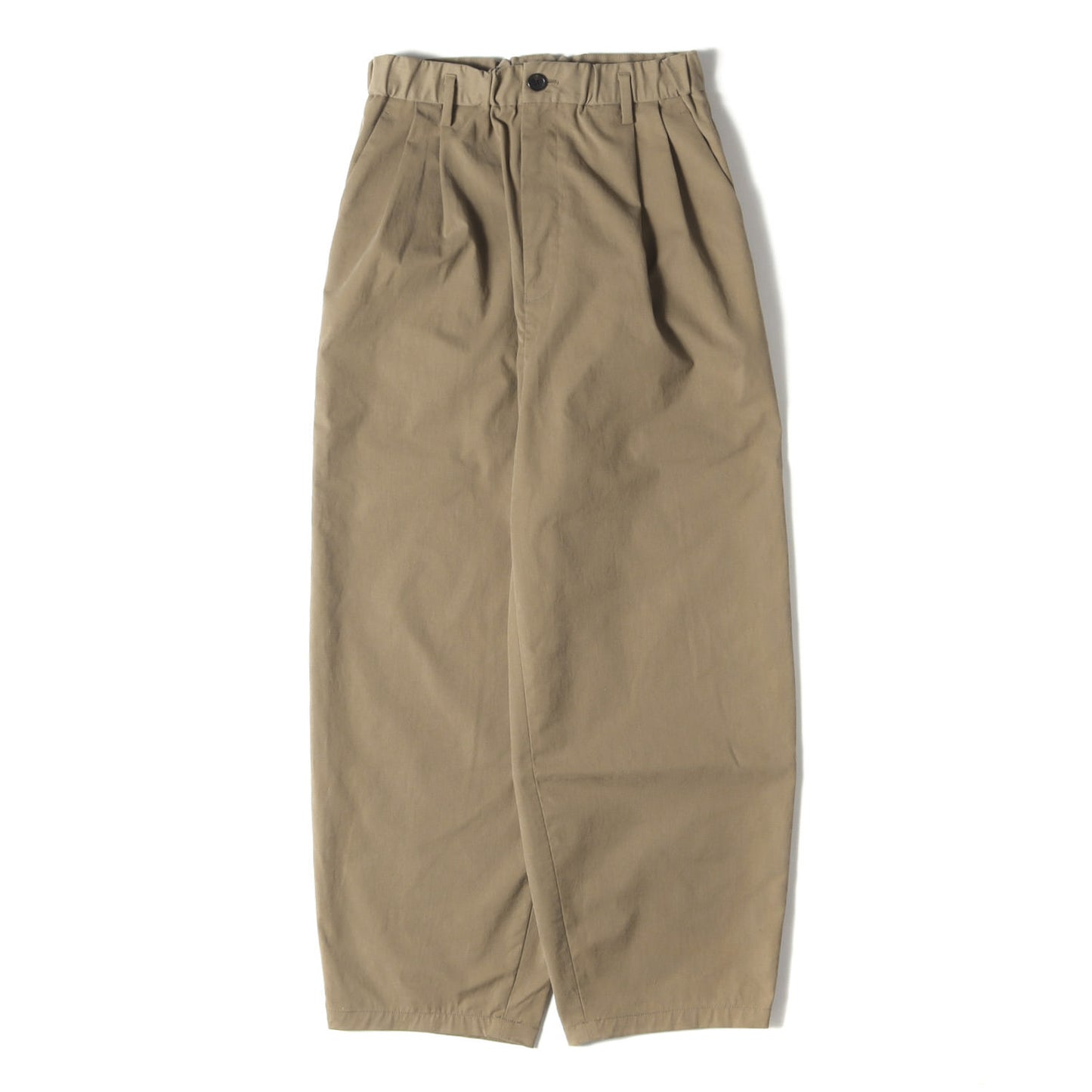 ツータック ブラッシュド ツイル バルーン パンツ (BLUSHED TWILL BALLOON PANTS 1214-133-7516) / H BEAUTY&YOUTH
