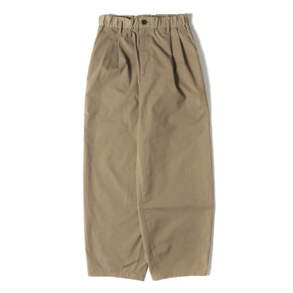 ツータック ブラッシュド ツイル バルーン パンツ (BLUSHED TWILL BALLOON PANTS 1214-133-7516) / H BEAUTY&YOUTH
