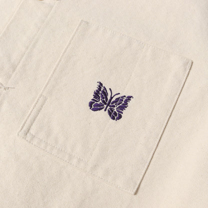 24AW × UNITED ARROWS BEAUTY&YOUTH パピヨン刺繍 ダック キャンバス カバーオール コート (OT1657)