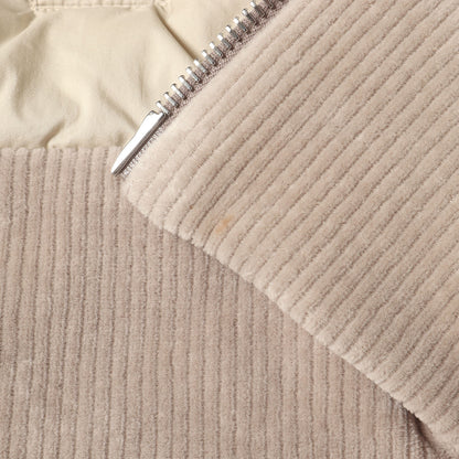 22AW コーデュロイ 切替 ダブルジップ ダウンジャケット (ZIP UP CARDIGAN H20918G00027 595HA)