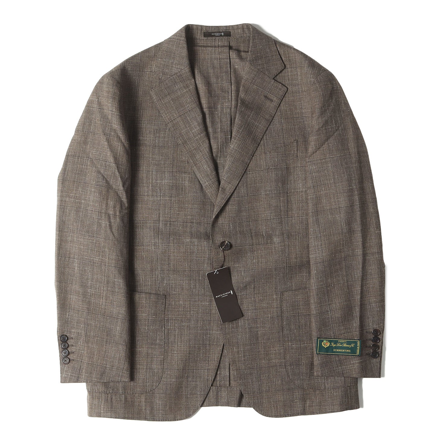 × Loro Piana サマータイム グレンチェック テーラード 2B ジャケット / NEW BRIDGE MADE IN JAPAN