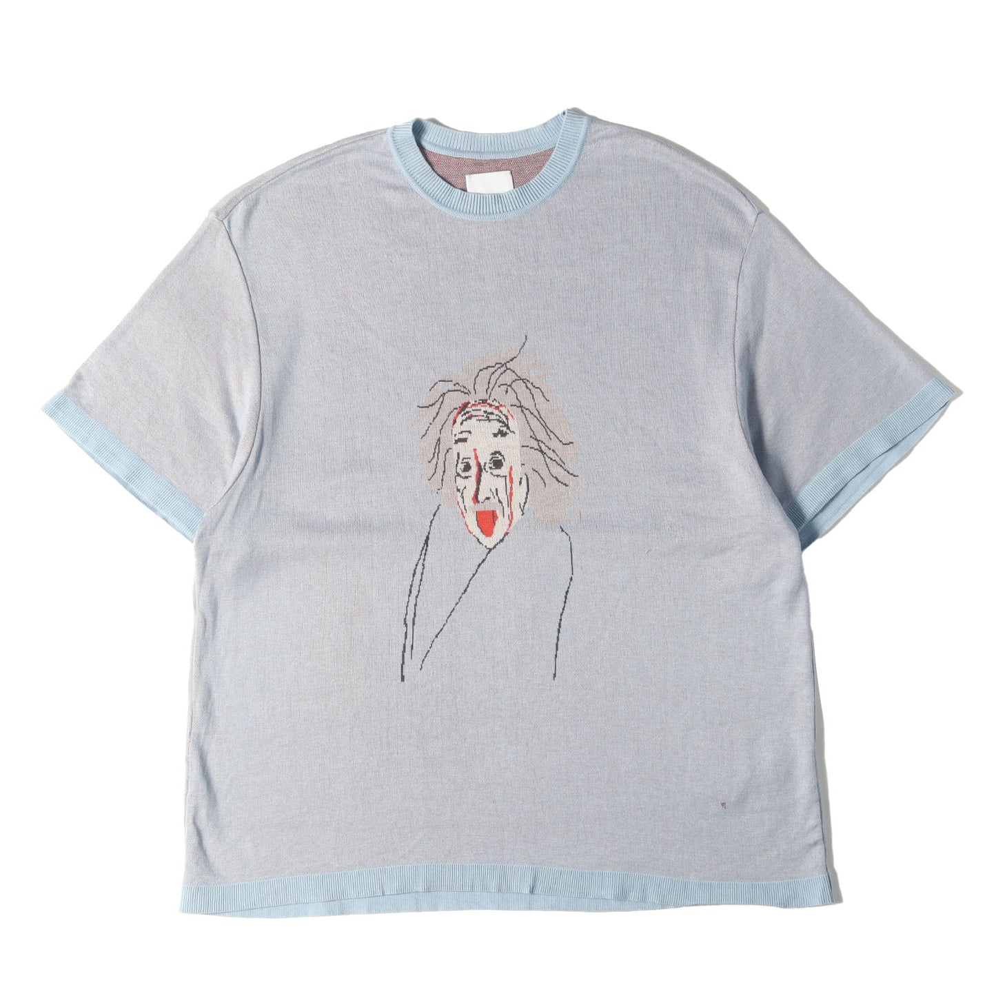 22SS アインシュタイン ジャガード キュプラコットン ニット Tシャツ (EinsT KGSS22-K04)