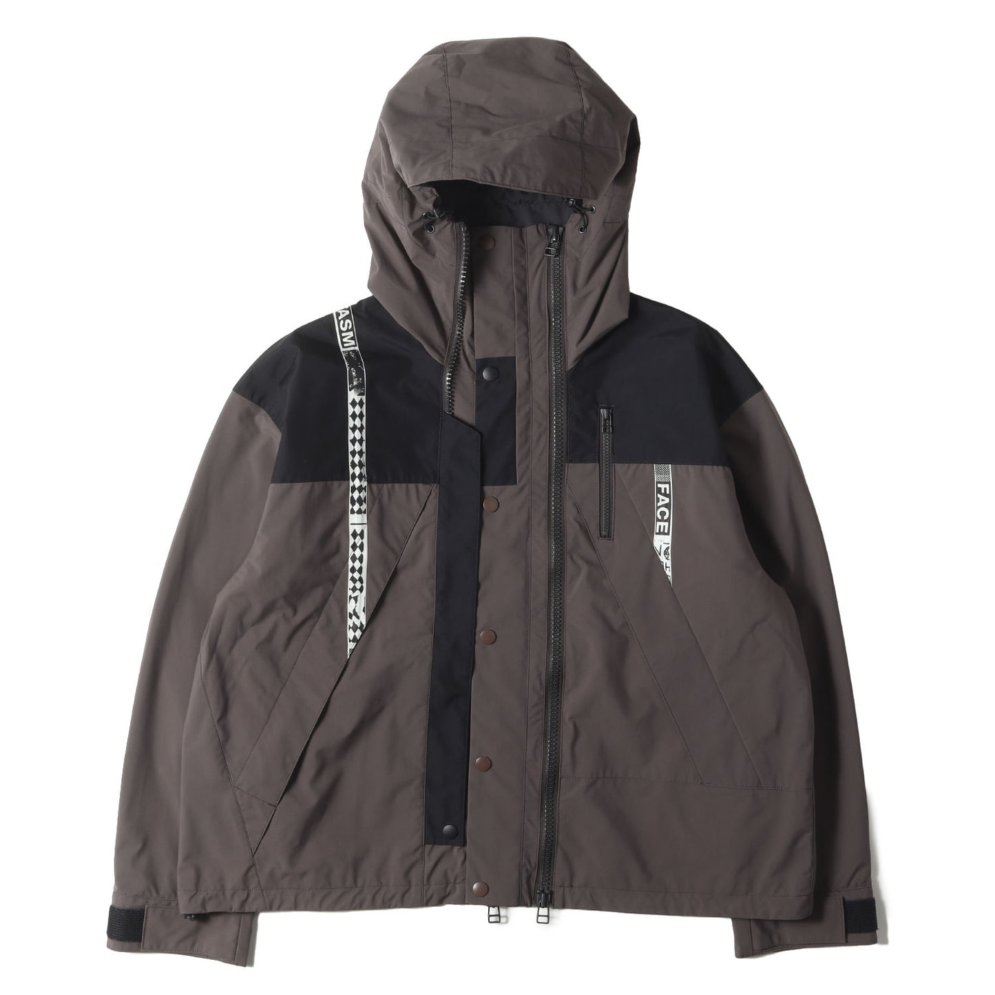 ロゴテープ ナイロン マウンテン パーカー (FACE MIX WINDBREAKER CHG-JK-M09)