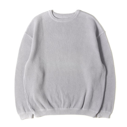 モスステッチ スウェット (moss stitch L/S sweat 1901-001)