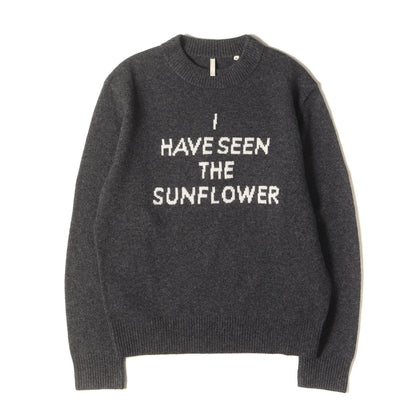 23AW ロゴ ジャガード ウール ニット (MOON TEXT KNIT 3040)